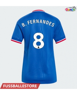 Günstige Manchester United Bruno Fernandes #8 Auswärtstrikot Damen 2026-27 Kurzarm